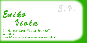 eniko viola business card